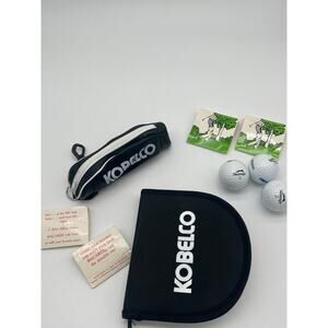 Kobelco Golf Promo Lot 6 Slazenger Balls Tees Disc Holder Bacardi Advertising